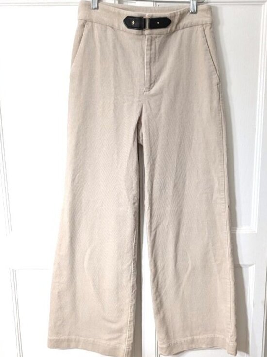 LOFT Pants - NWOT LOFT Neutral Corduroy Wide Leg Pants in Cream Color Size 2